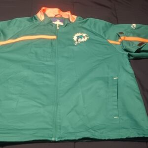 Vintage Reebok On field Miami Dolphins Windbreaker XXL